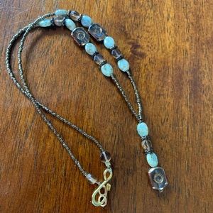 Handmade Beaded Y Necklace